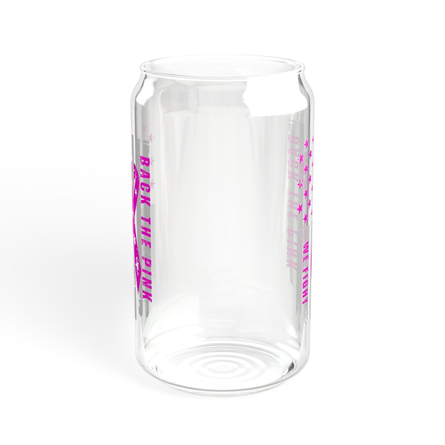 Back The Pink - Sipper Glass, 16oz