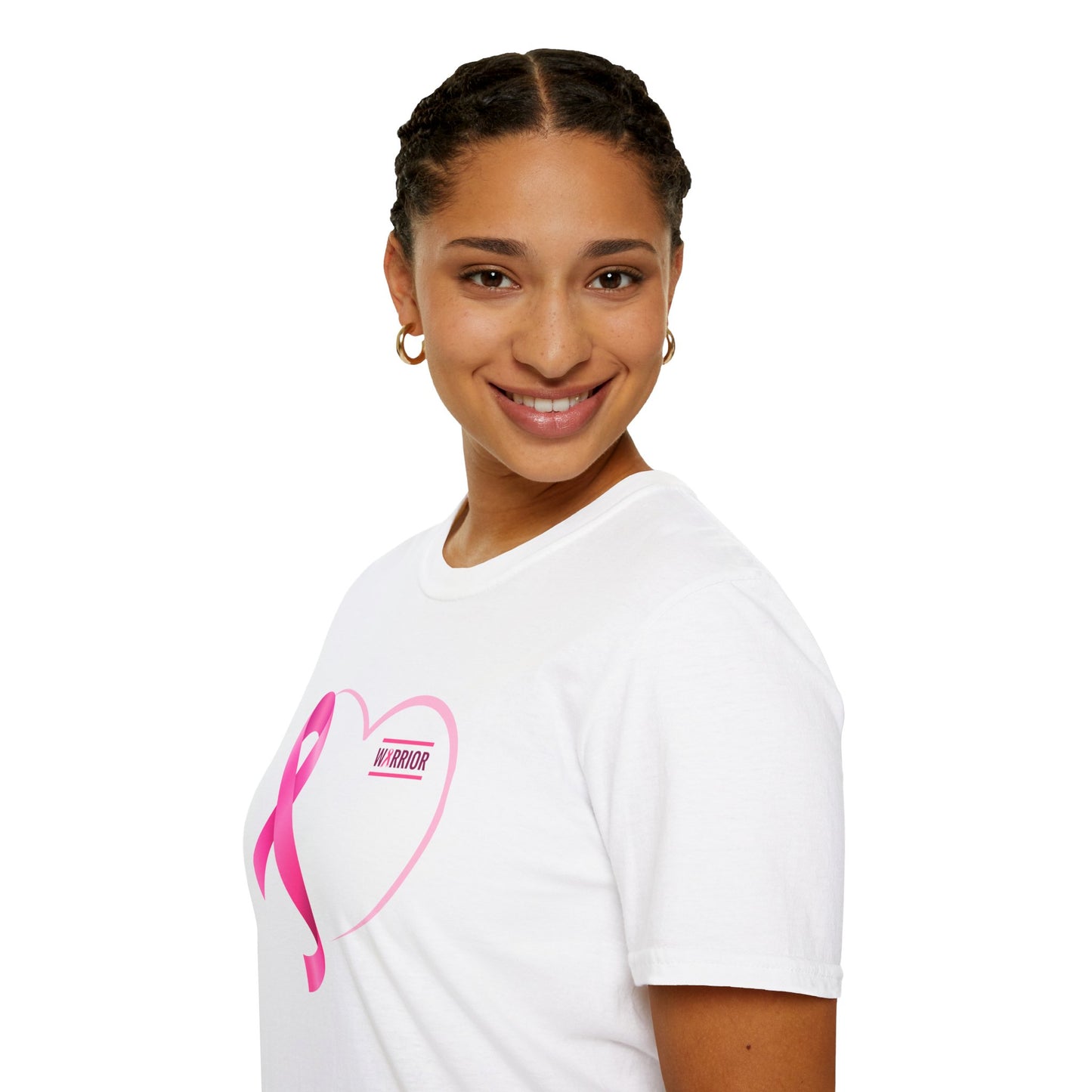 Faith Over Fear Breast Cancer Awareness- Unisex Softstyle T-Shirt
