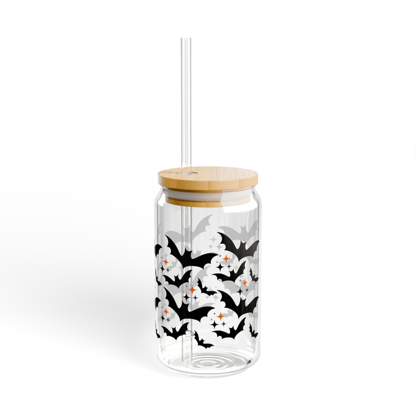 Halloween Bats - Sipper Glass, 16oz