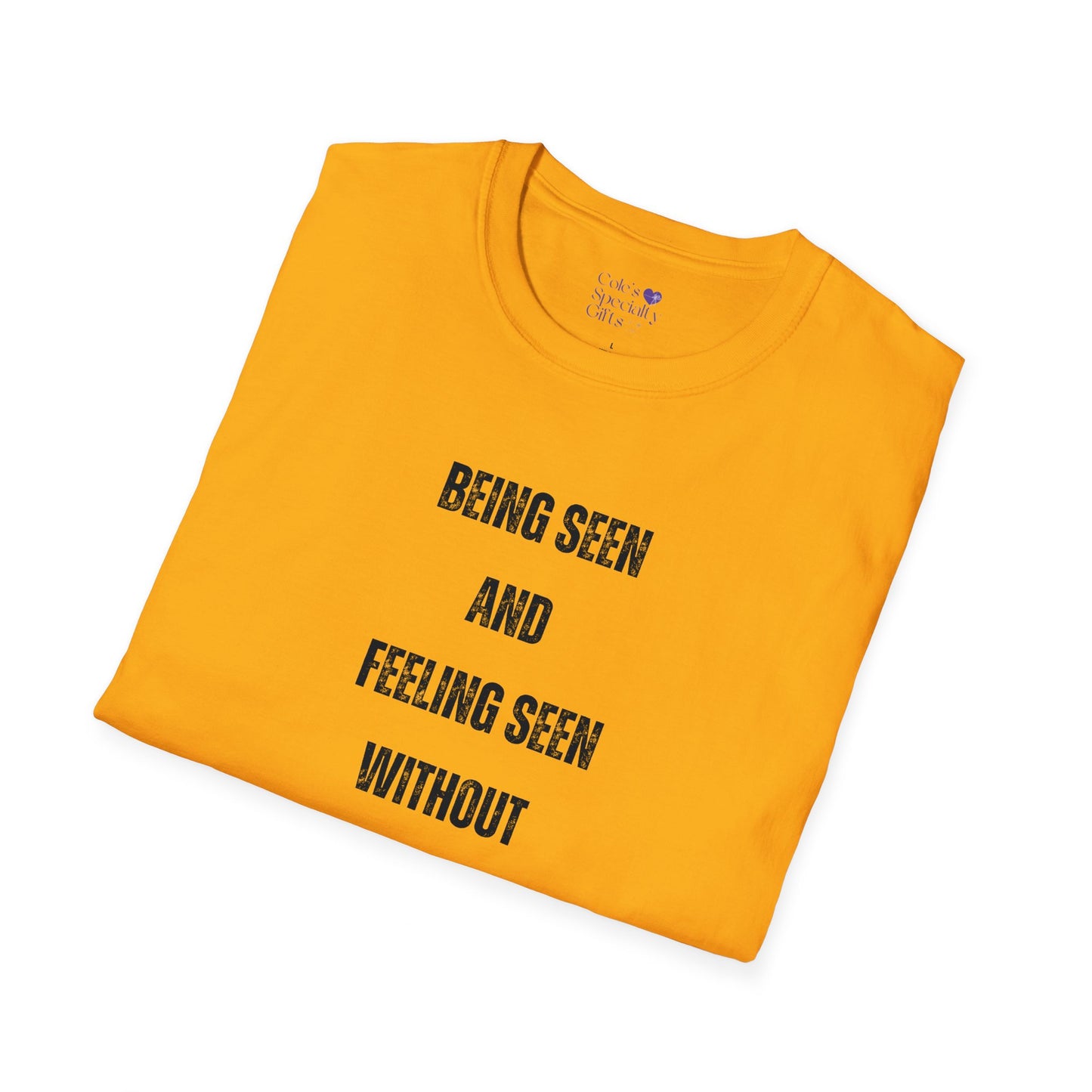 Being Seen and Feeling Seen - Unisex Softstyle T-Shirt