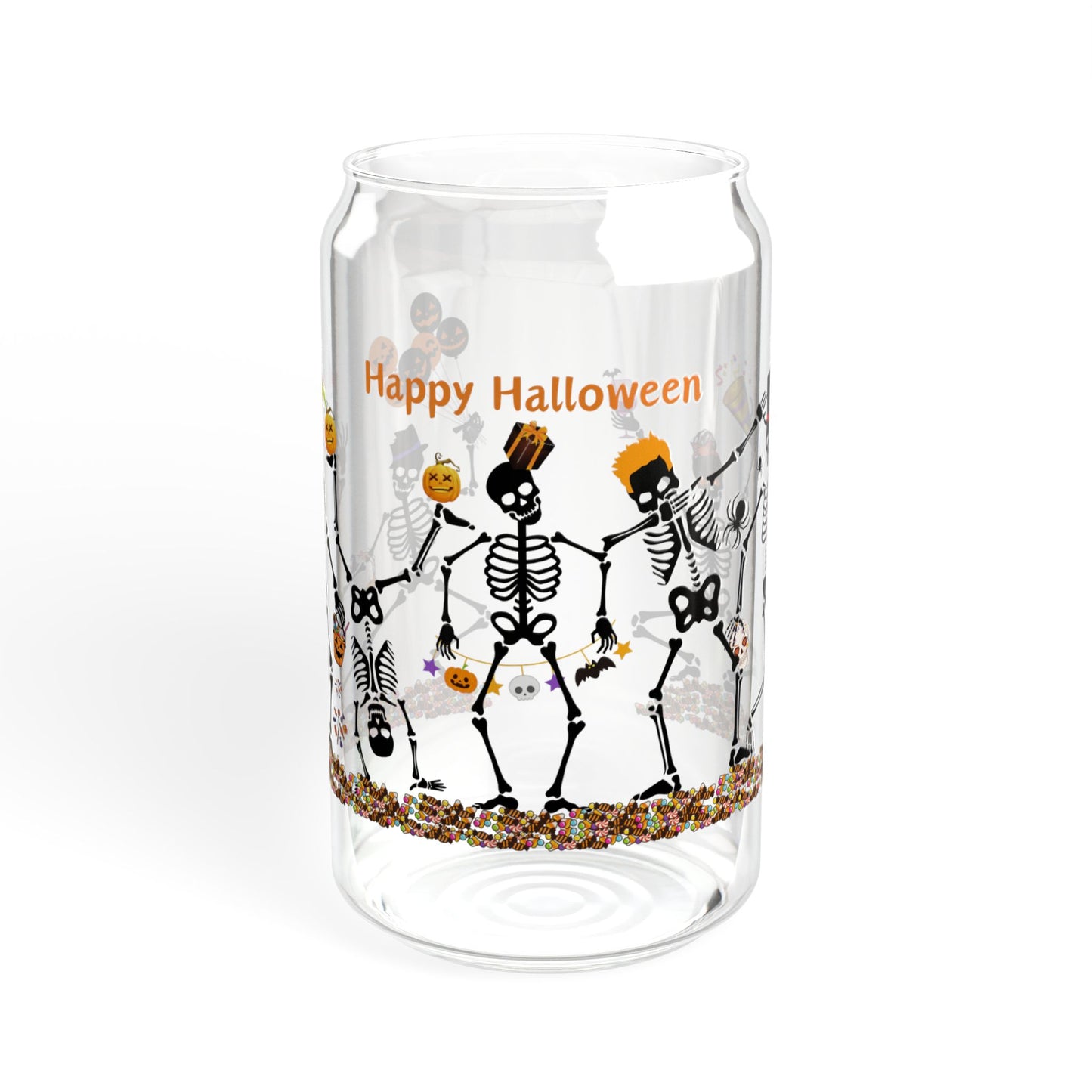 Skeleton Party - Sipper Glass, 16oz