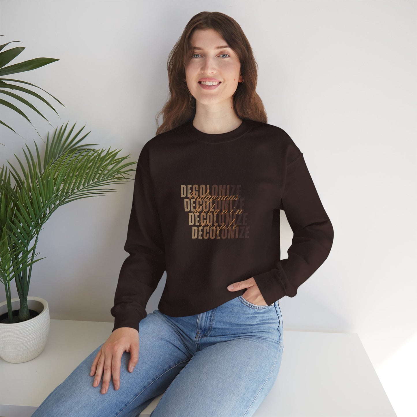 Decolonize - Unisex Heavy Blend™ Crewneck Sweatshirt