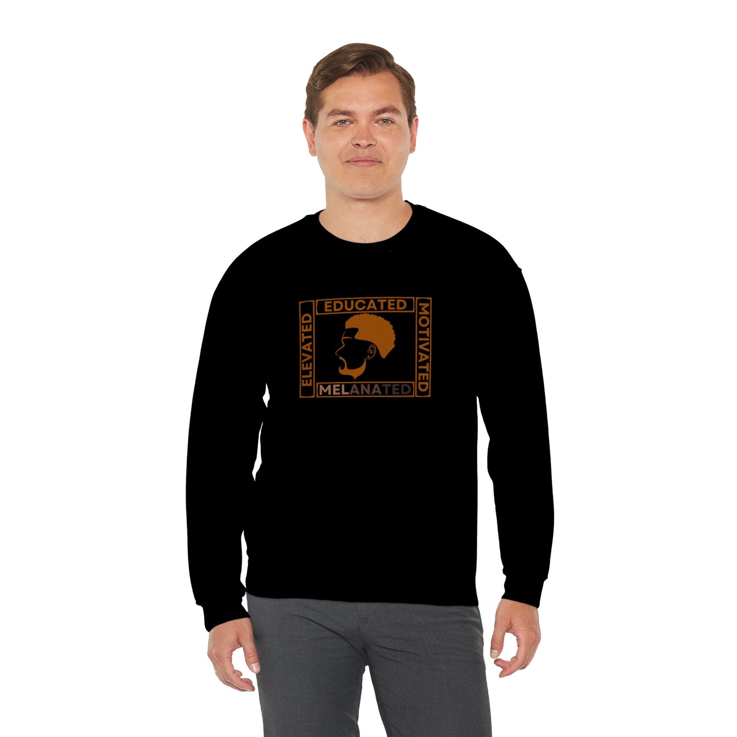 Educated Melanated 2 - Unisex Heavy Blend™ Crewneck Sweatshirt