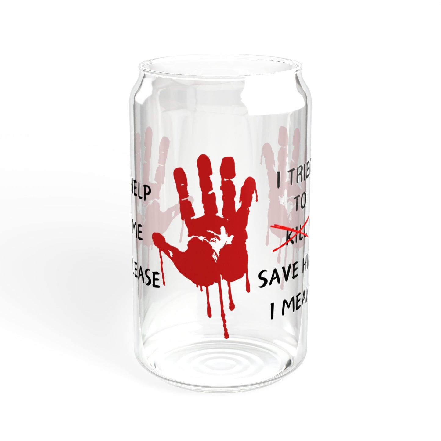 Help Me Please - Sipper Glass, 16oz