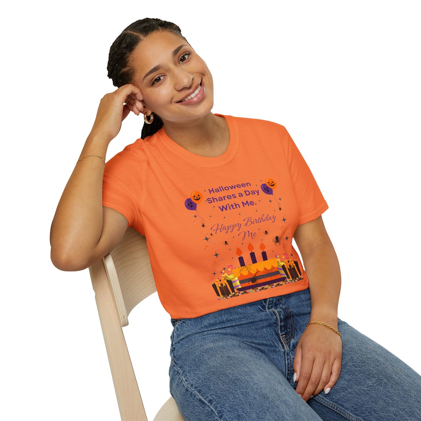 Halloween Birthday - Unisex Softstyle T-Shirt