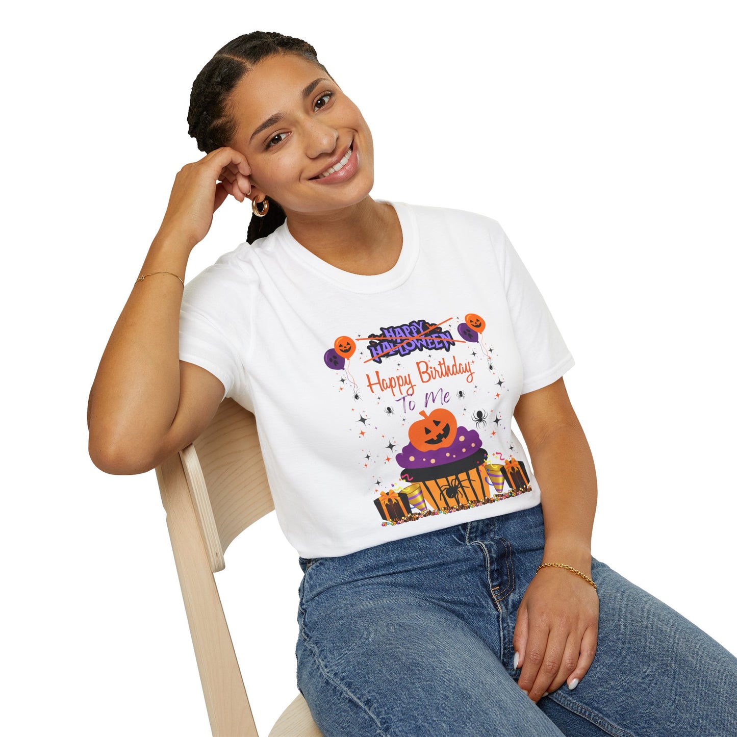 Halloween Birthday - Unisex Softstyle T-Shirt