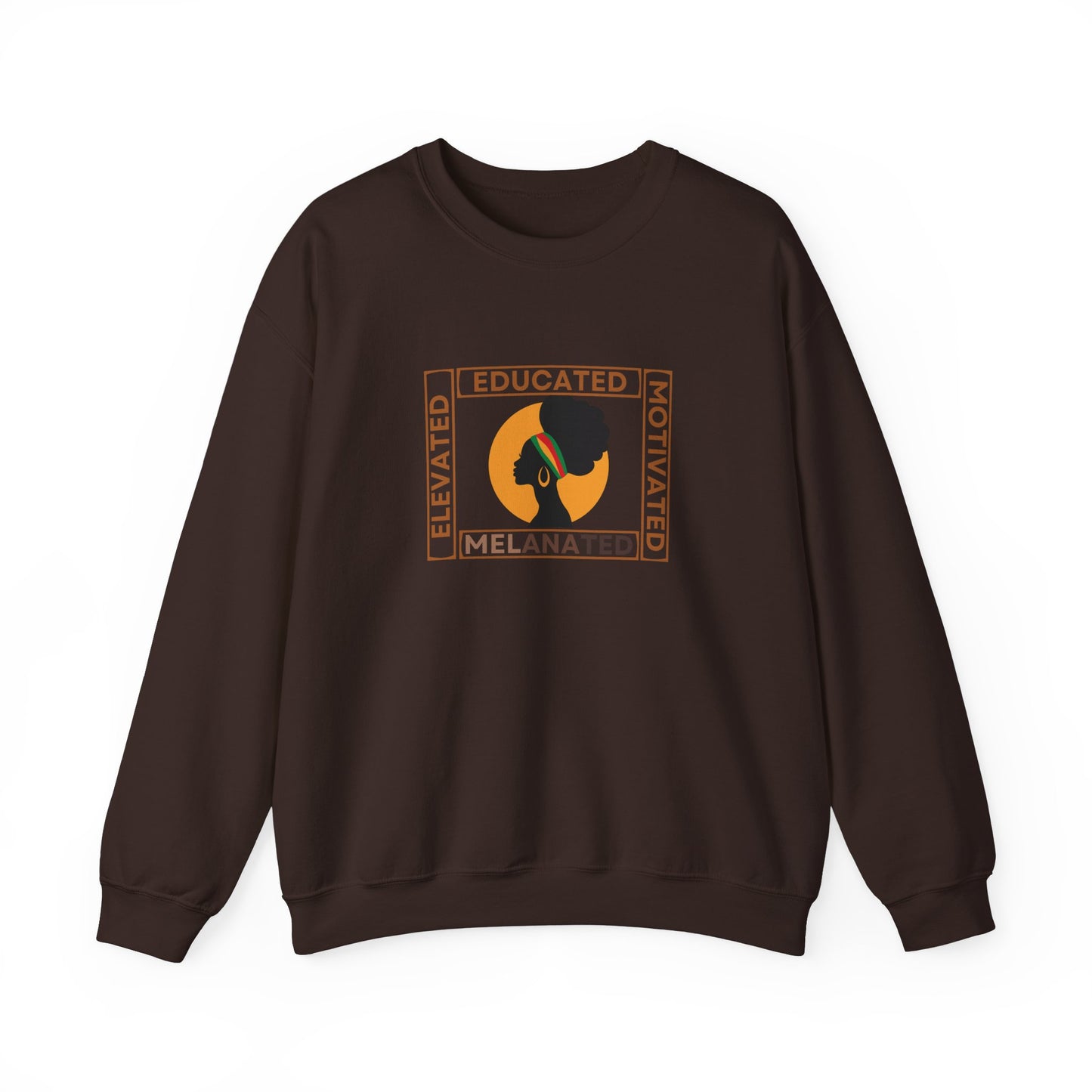 Educated Melanated - Unisex Heavy Blend™ Crewneck Sweatshirt