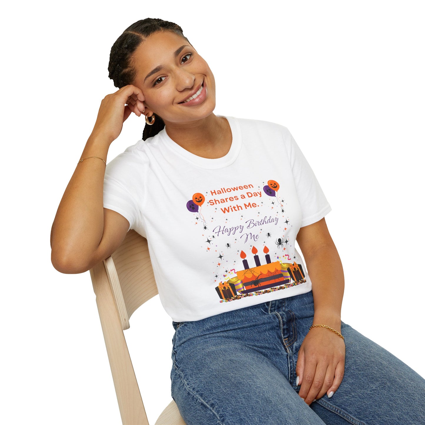 Halloween Birthday - Unisex Softstyle T-Shirt
