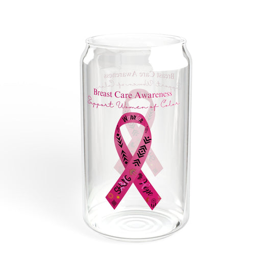 Breast Care Awareness - Sipper Glass, 16oz