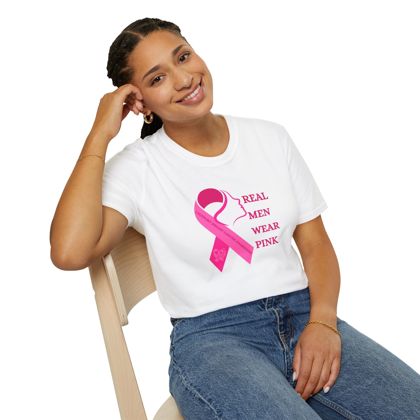 Real Men Wear Pink - Unisex Softstyle T-Shirt