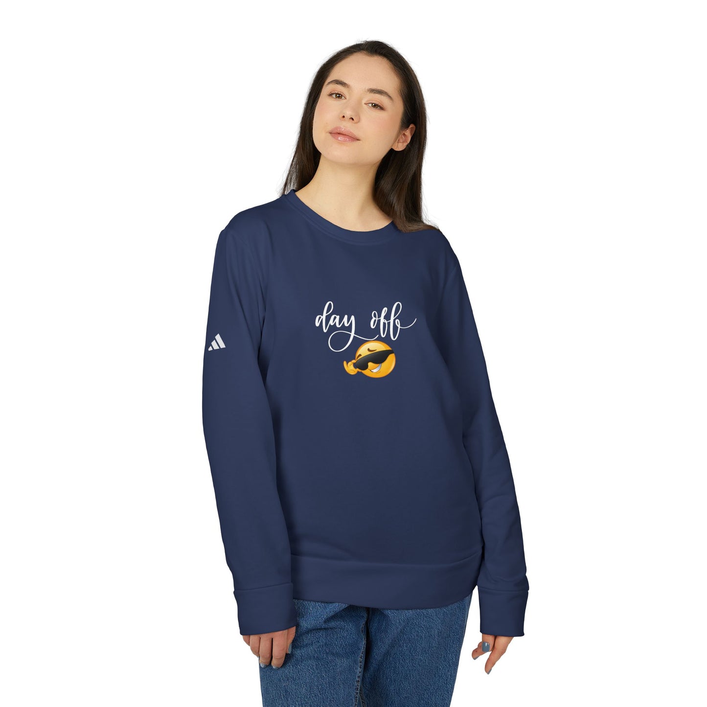 Day Off - adidas Unisex Fleece Crewneck Sweatshirt