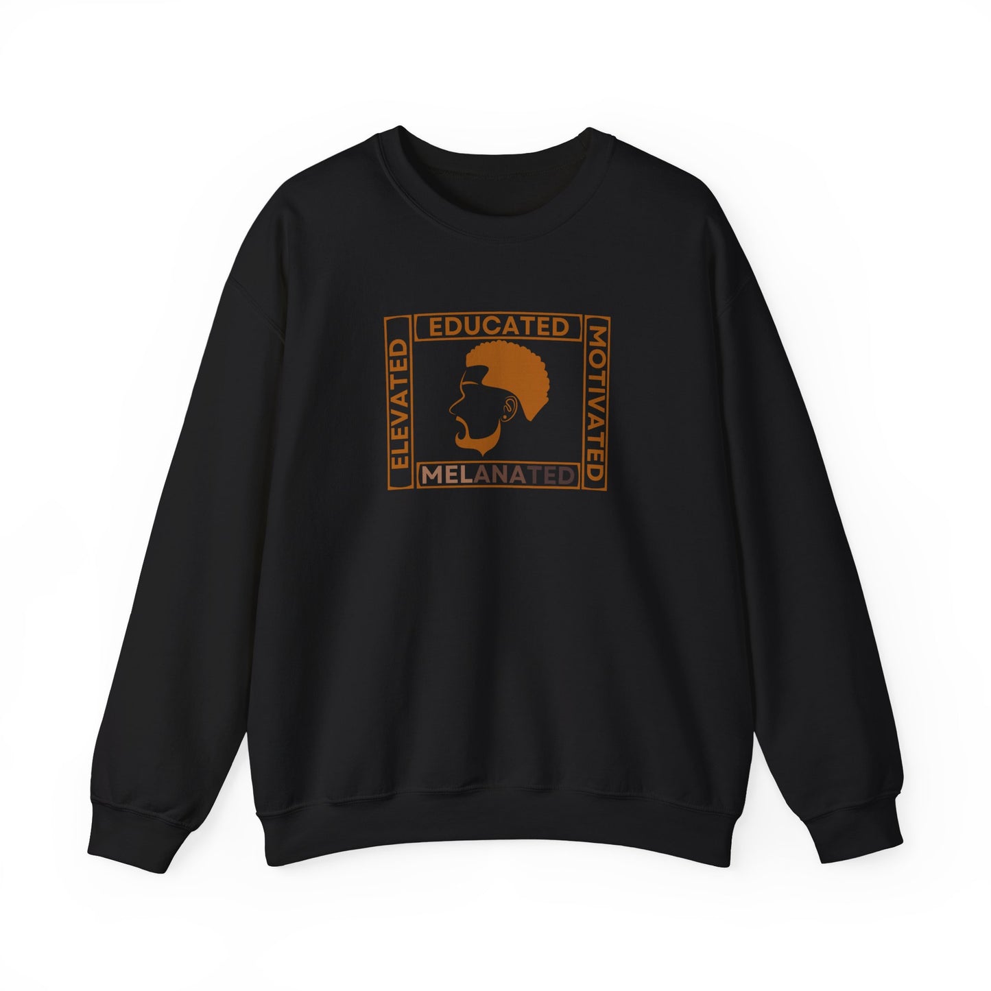 Educated Melanated 2 - Unisex Heavy Blend™ Crewneck Sweatshirt