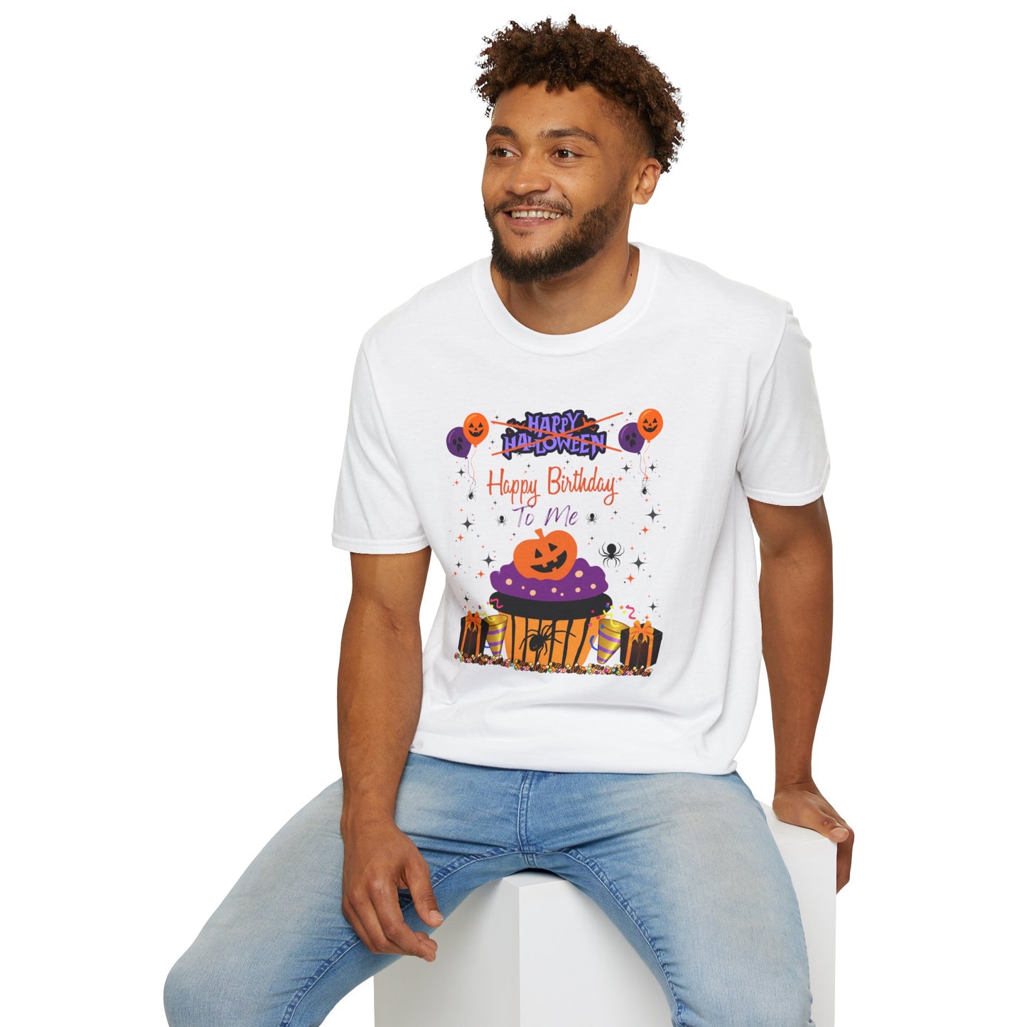 Halloween Birthday - Unisex Softstyle T-Shirt