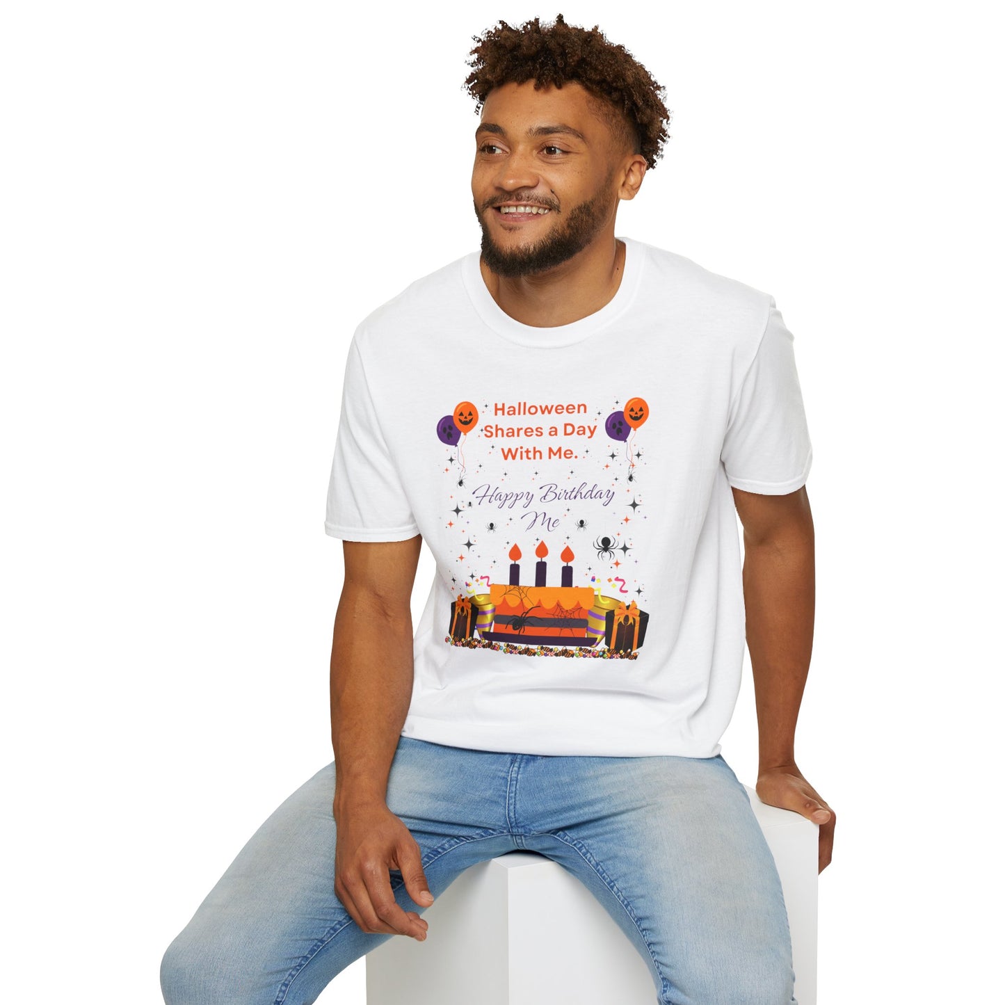 Halloween Birthday - Unisex Softstyle T-Shirt
