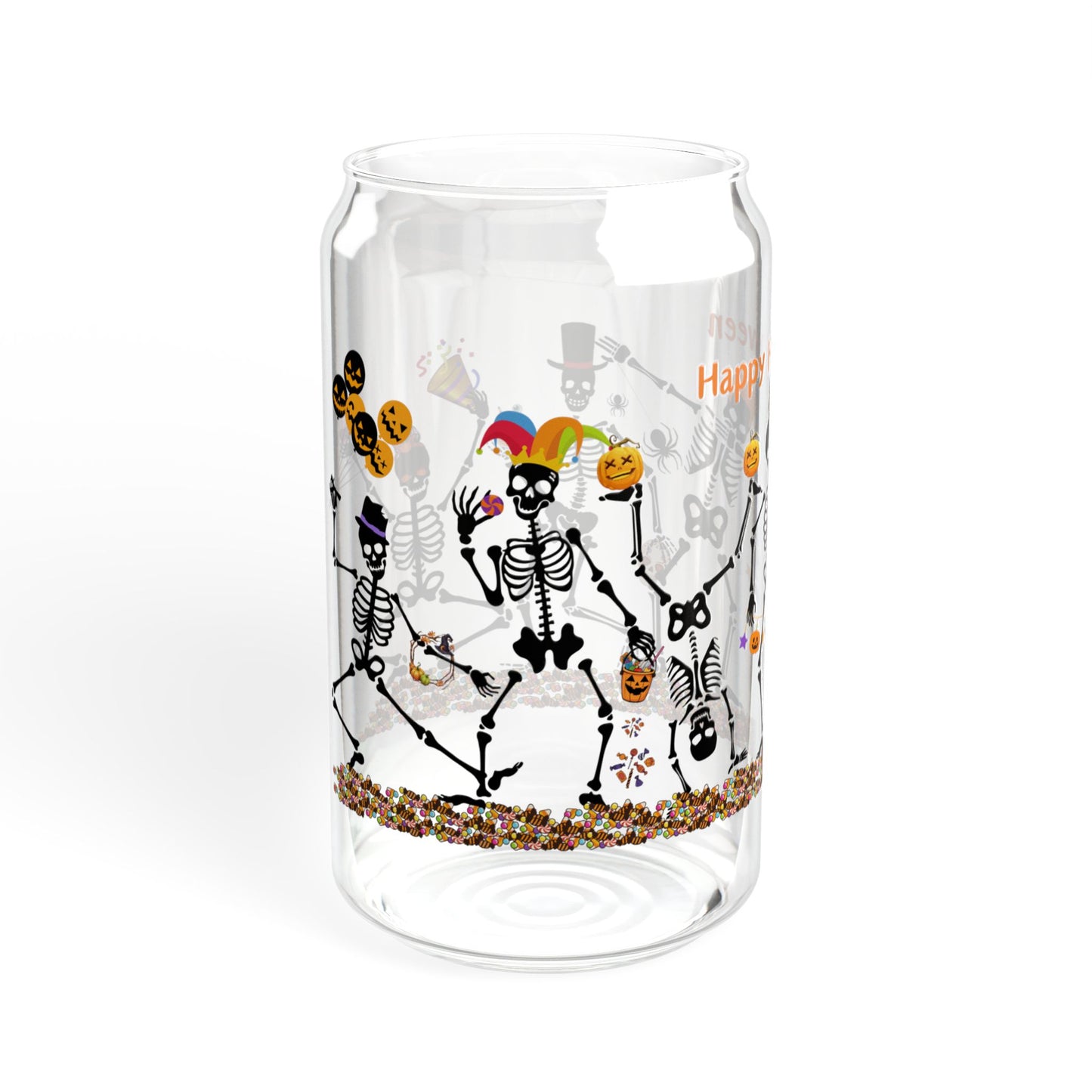 Skeleton Party - Sipper Glass, 16oz