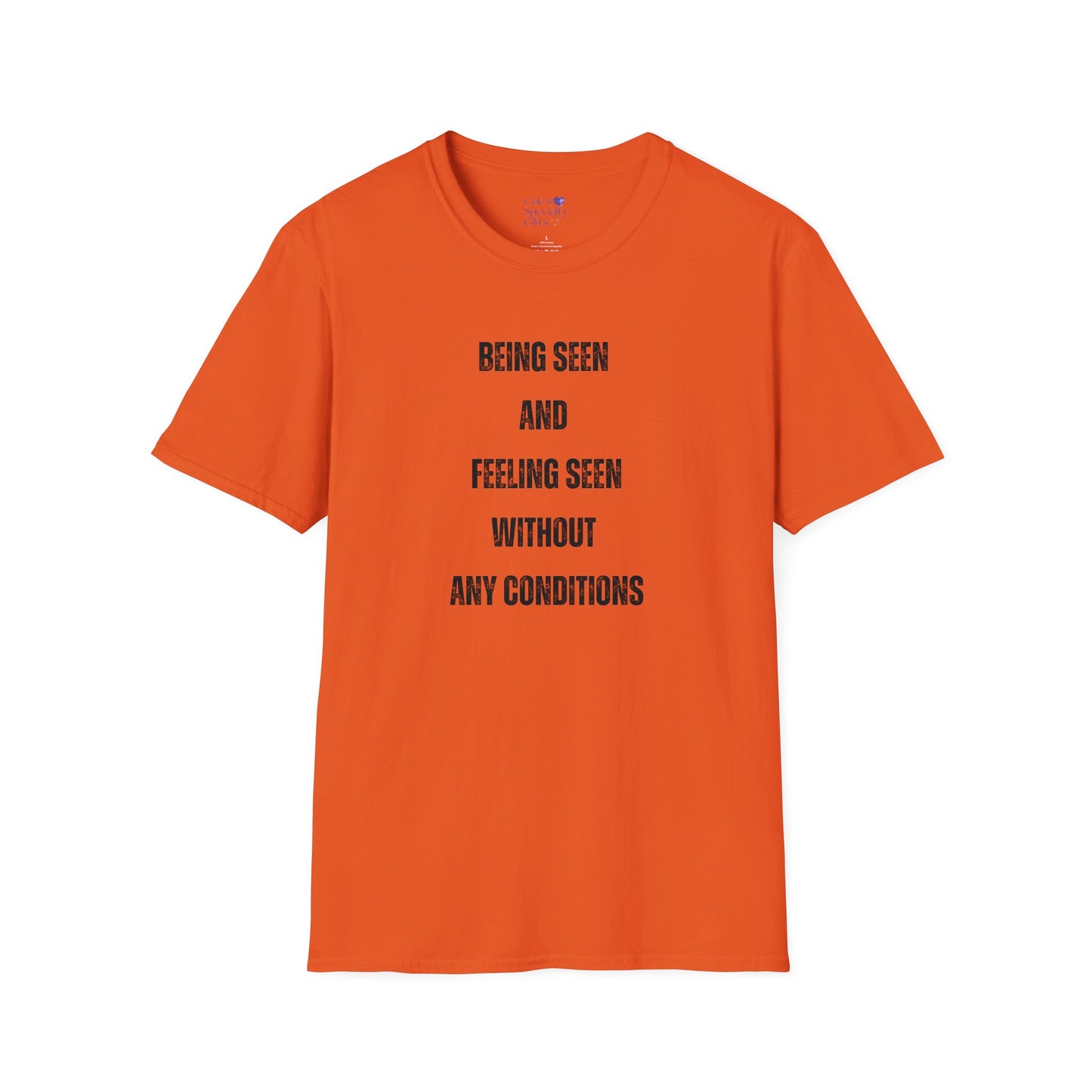 Being Seen and Feeling Seen - Unisex Softstyle T-Shirt