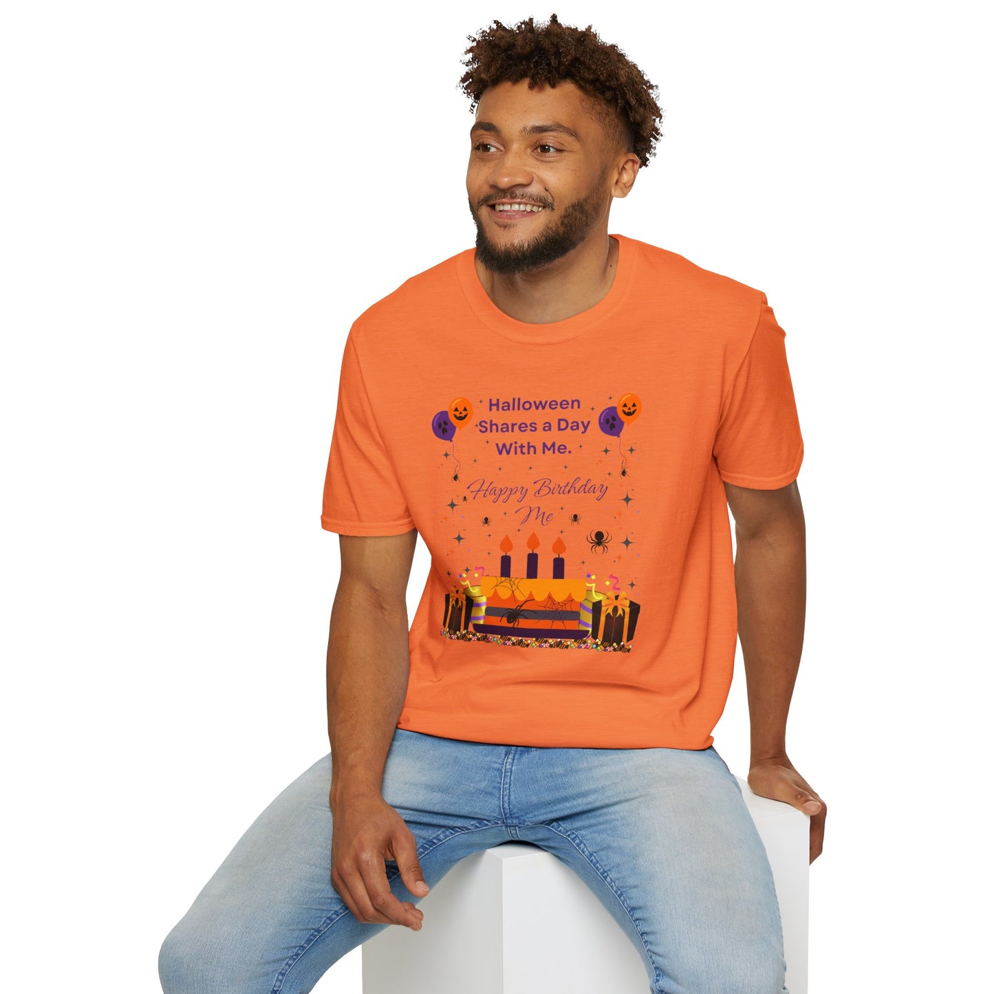 Halloween Birthday - Unisex Softstyle T-Shirt