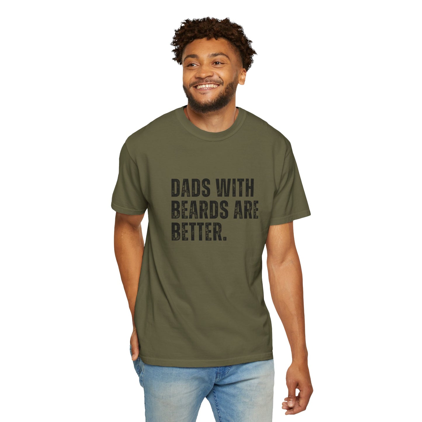 Funny Dad Shirt, Father's Day Gift, Dads with beards are better, Gift for Dad, Cool Dad Shirt, New Dad Gift,-Unisex T-shirt