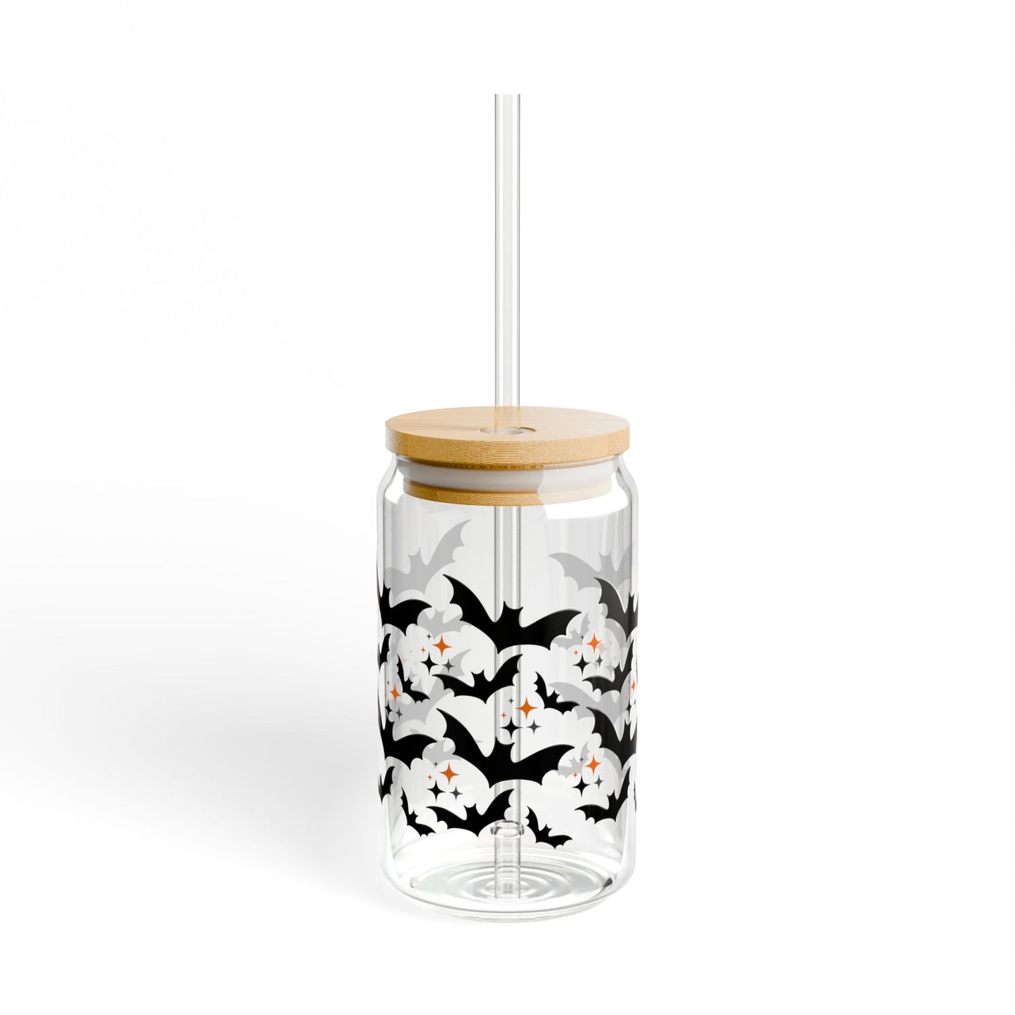 Halloween Bats - Sipper Glass, 16oz