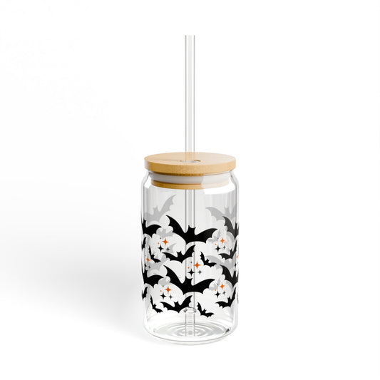 Halloween Bats - Sipper Glass, 16oz