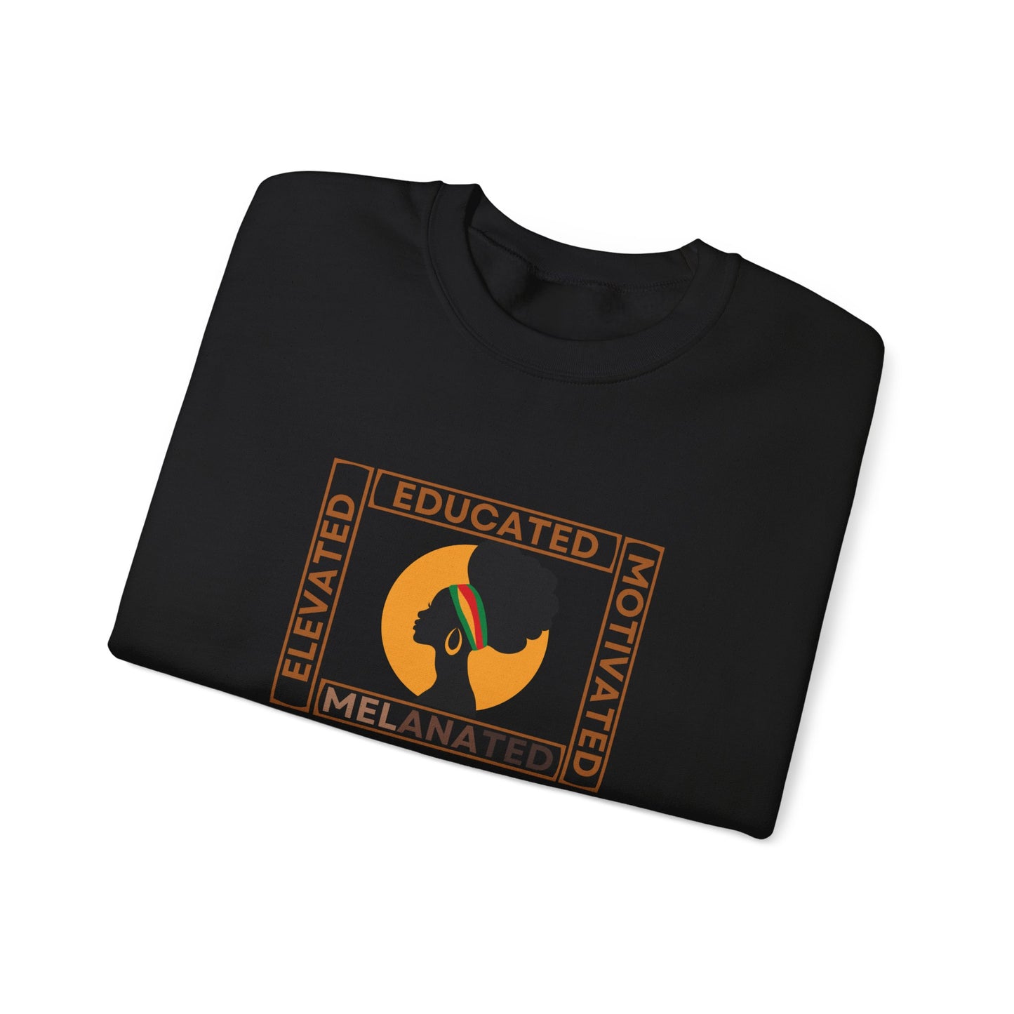 Educated Melanated - Unisex Heavy Blend™ Crewneck Sweatshirt