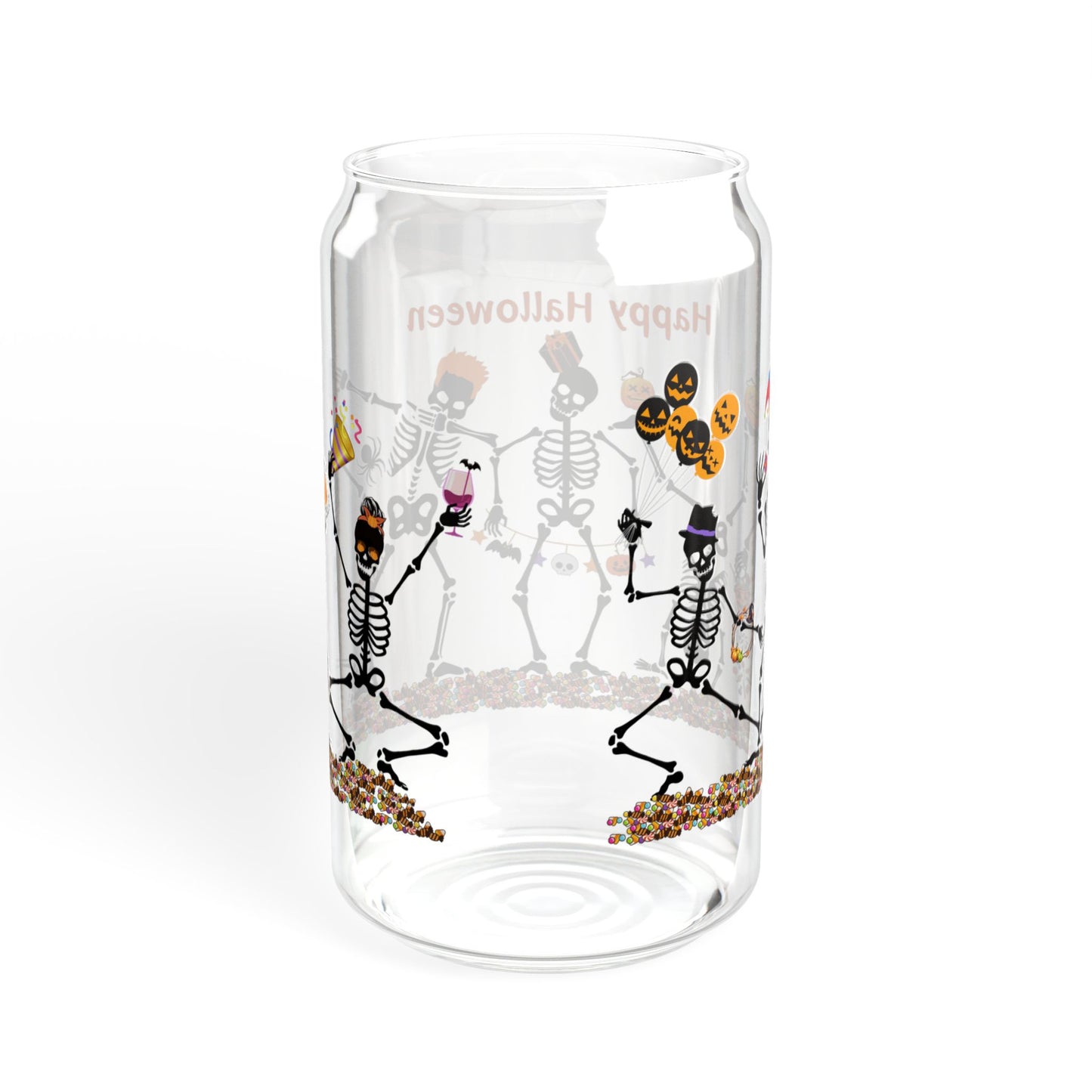 Skeleton Party - Sipper Glass, 16oz