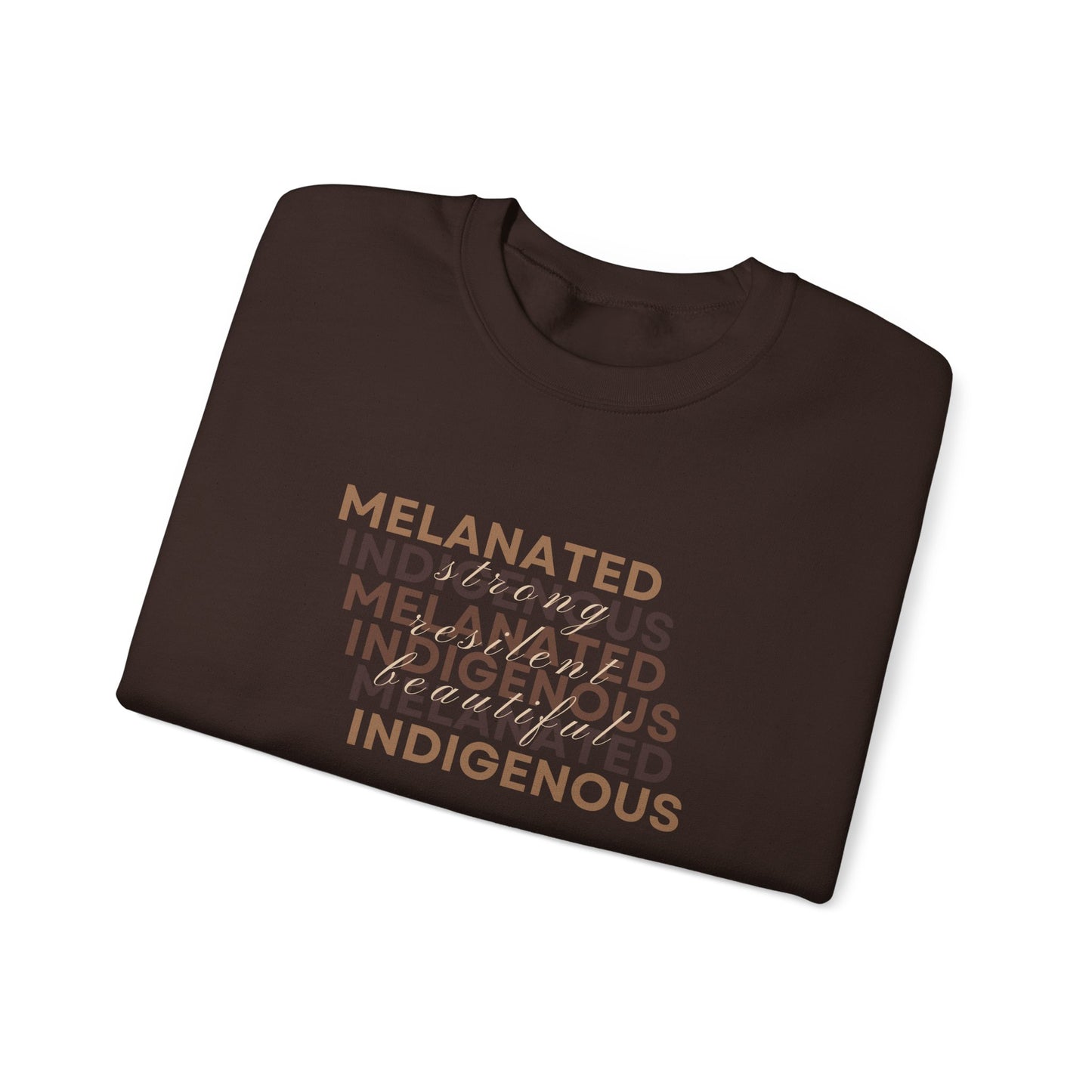 Melanated Indigenous - Unisex Heavy Blend™ Crewneck Sweatshirt