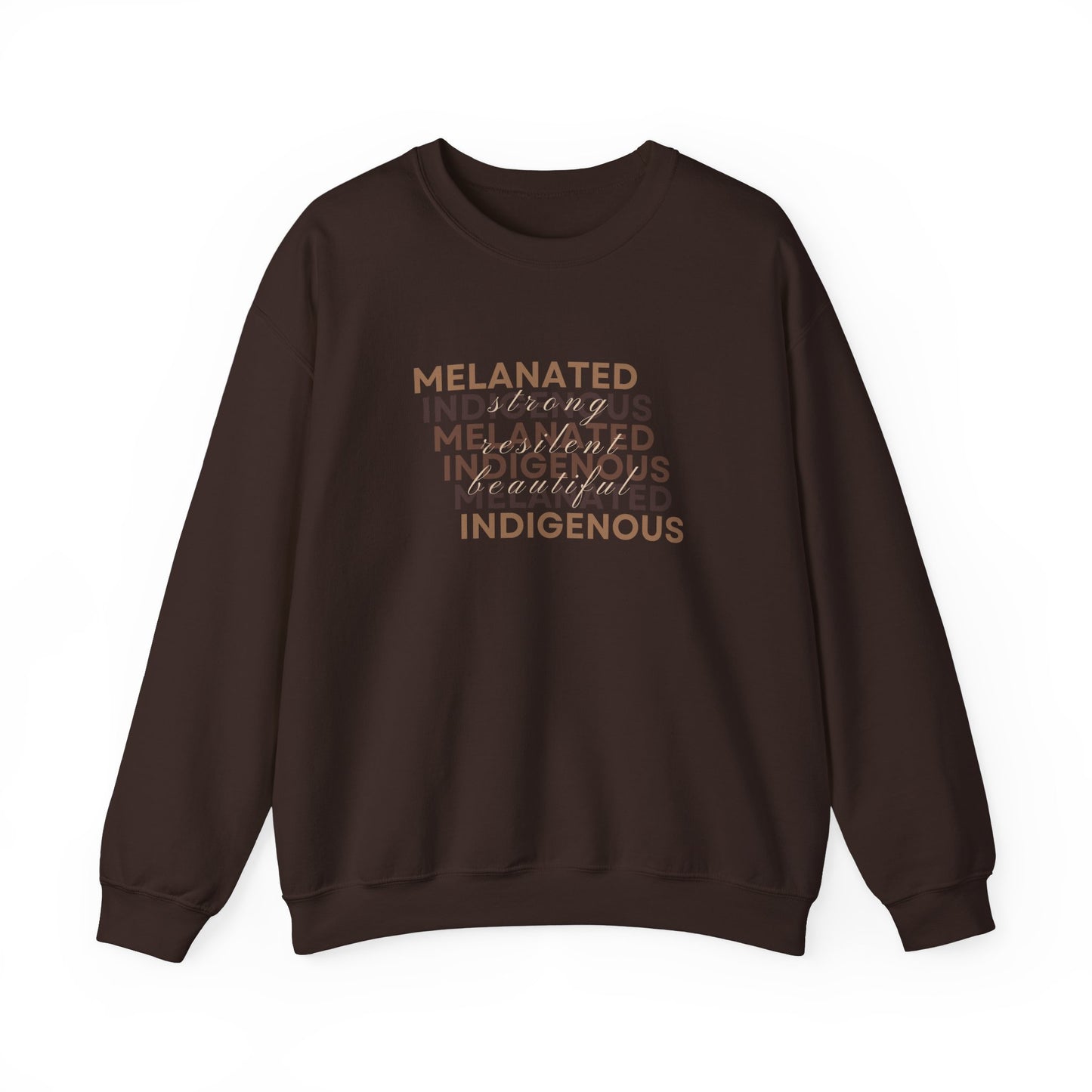 Melanated Indigenous - Unisex Heavy Blend™ Crewneck Sweatshirt