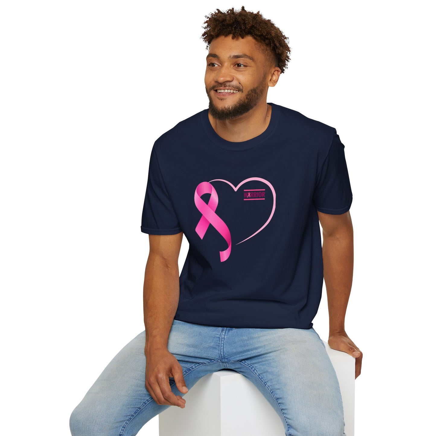 Faith Over Fear Breast Cancer Awareness- Unisex Softstyle T-Shirt