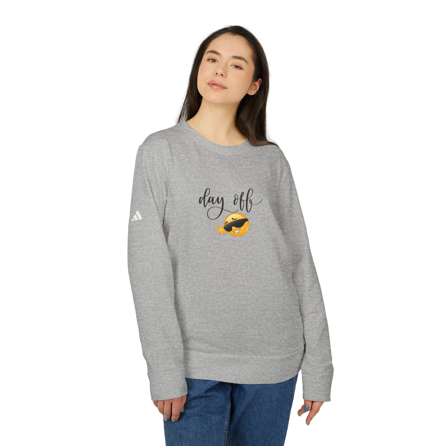 Day Off - adidas Unisex Fleece Crewneck Sweatshirt