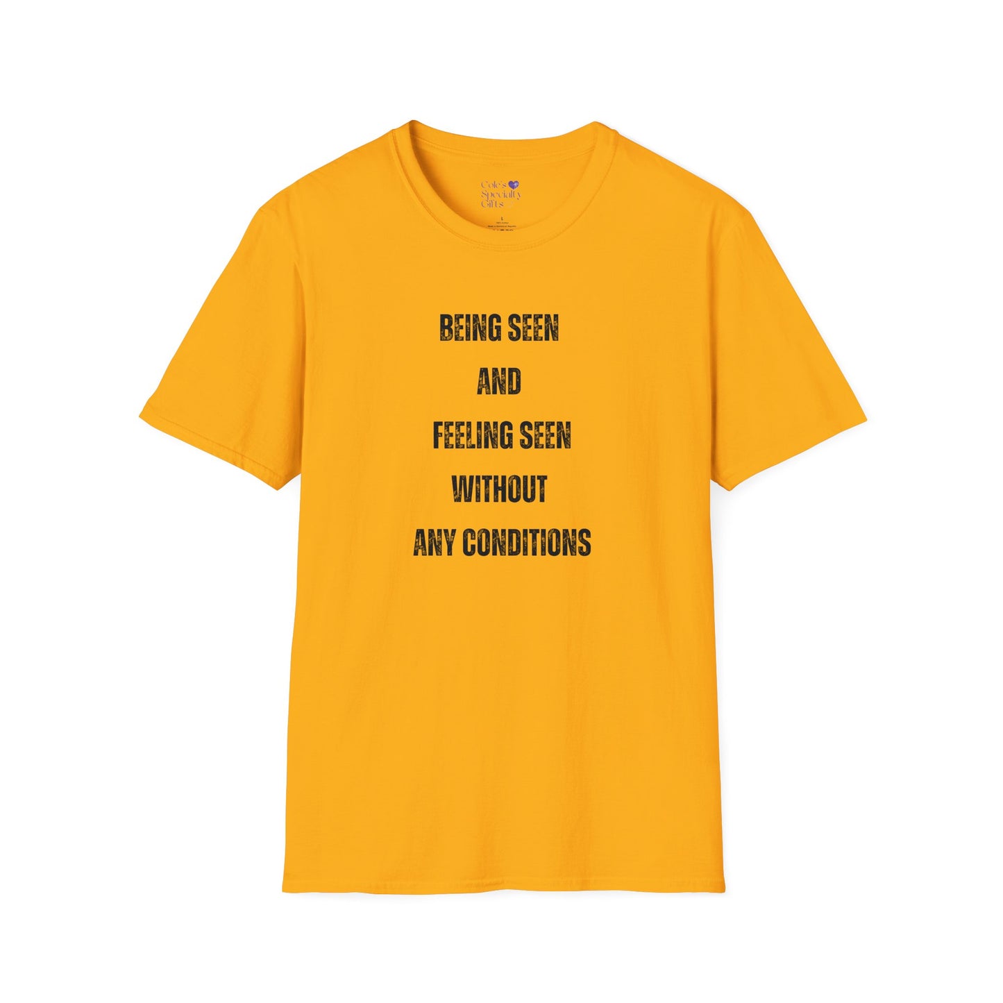 Being Seen and Feeling Seen - Unisex Softstyle T-Shirt