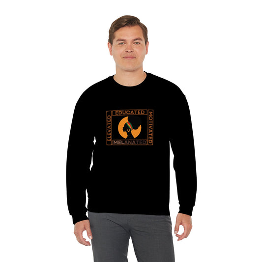 Educated Melanated - Unisex Heavy Blend™ Crewneck Sweatshirt