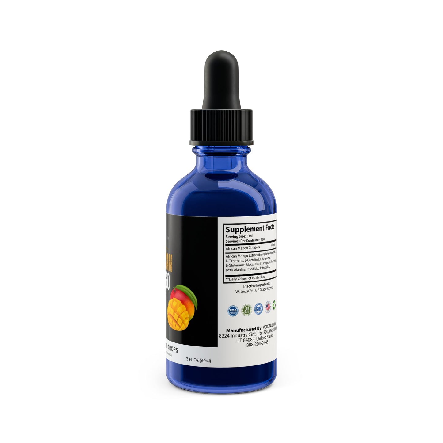 African Mango Drops Supplement (60ml, 2fl.oz)