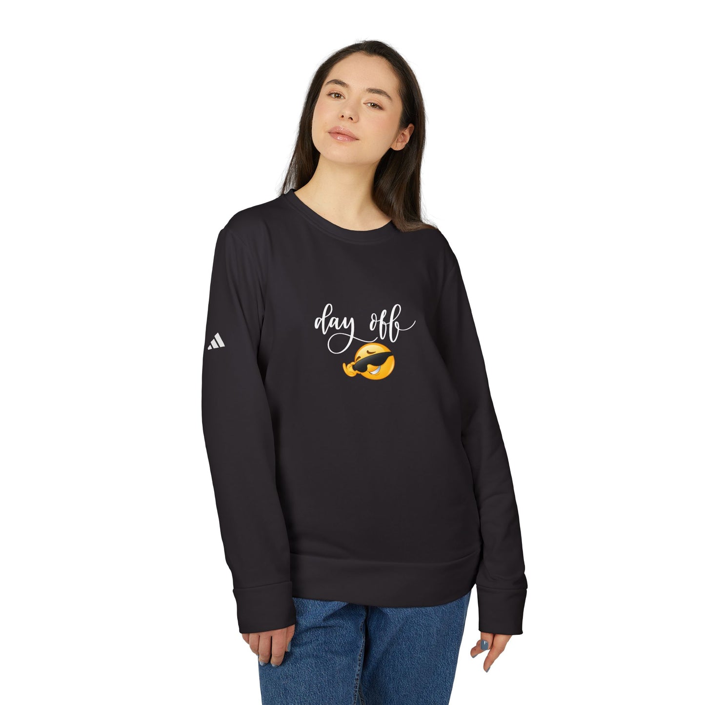 Day Off - adidas Unisex Fleece Crewneck Sweatshirt