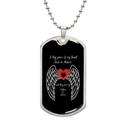 Cherished Memories - A Big Piece of My Heart - Military Chain