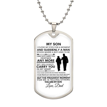 To My Son - Suddenly A Man - Love Dad