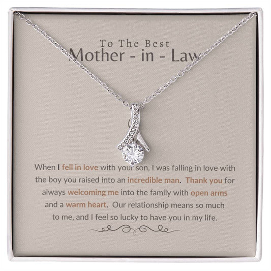 To My Mother-in-Law - Alluring Beauty Necklace