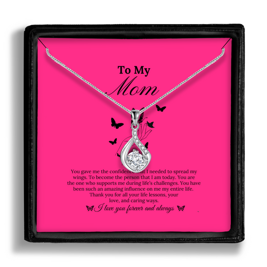 You Gave Me the Confidence That I Needed to Spread My Wings - Love Drop Necklace With Message Card