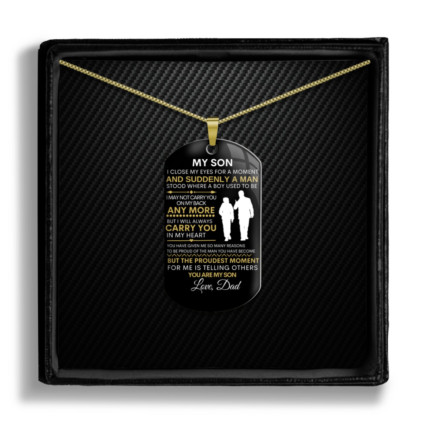 To My Son - A Suddenly A Man - Dog Tag (Non personalized)