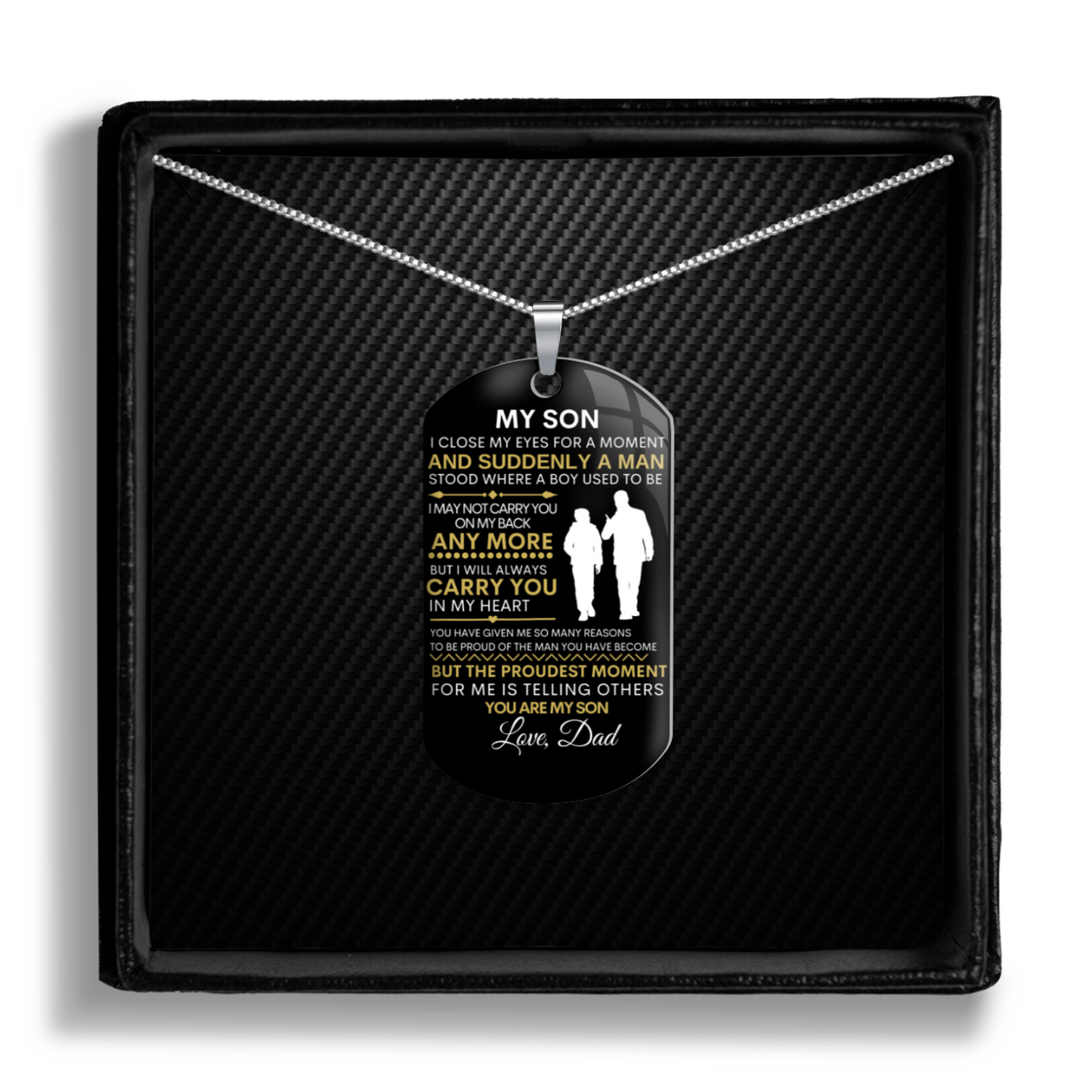 To My Son - A Suddenly A Man - Dog Tag (Non personalized)