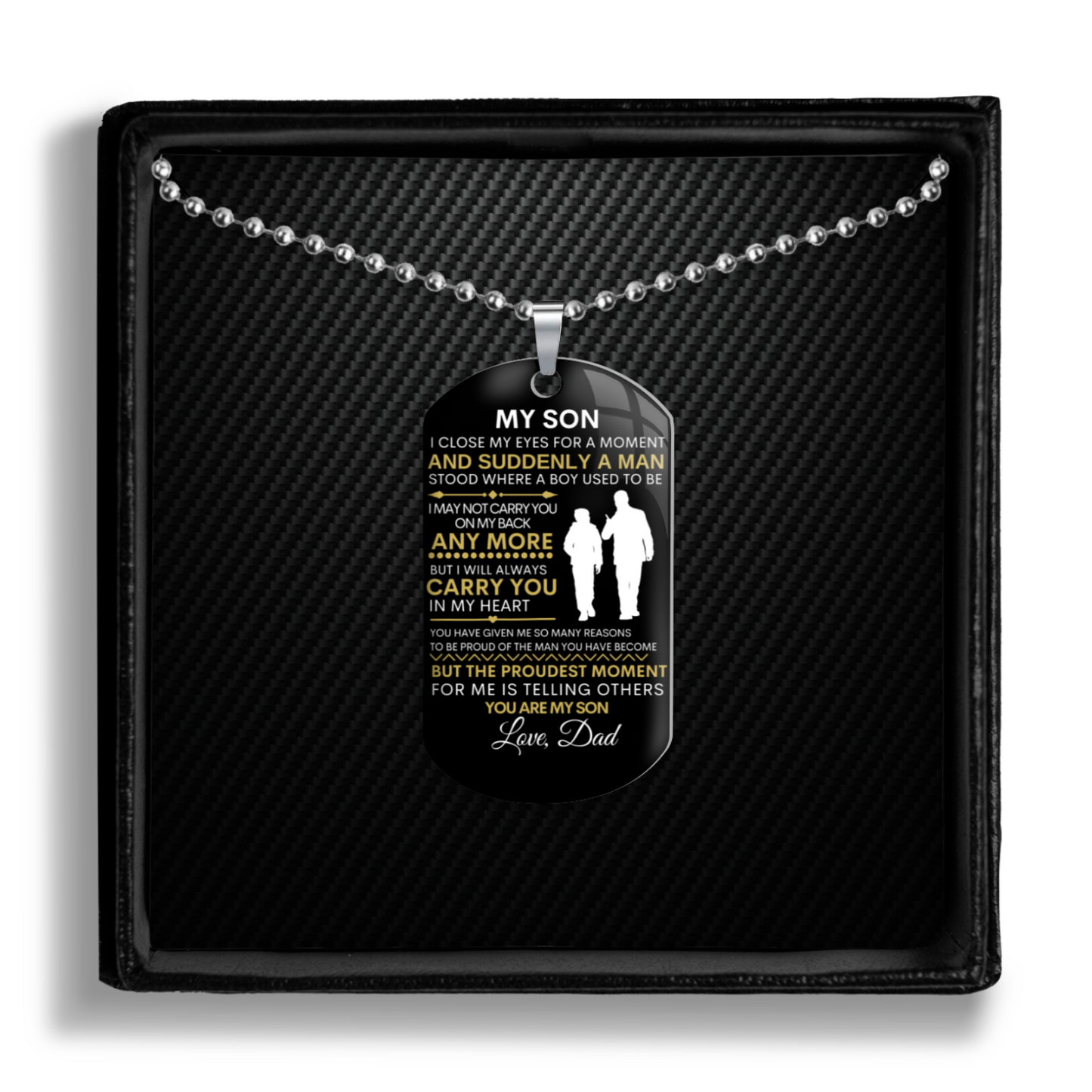 To My Son - A Suddenly A Man - Dog Tag (Non personalized)